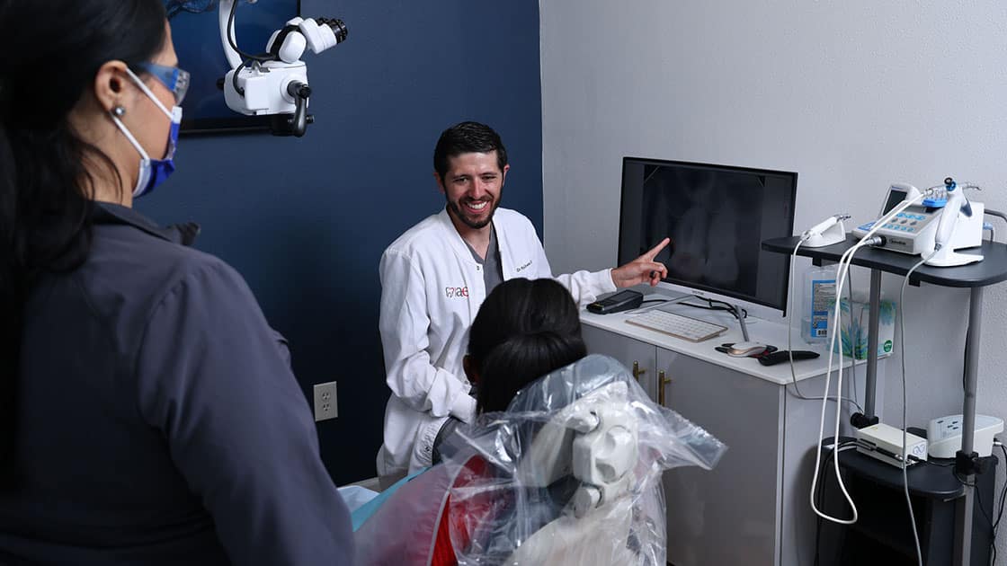 doctor smiling at patient